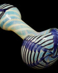 "Twisty Cane" Spoon Glass Pipe (Various Colors)