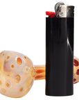 "Polka Dot" Glass Spoon Pipe