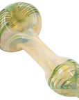 "Twisty Cane" Spoon Glass Pipe (Various Colors)
