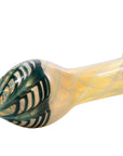 "Twisty Cane" Spoon Glass Pipe (Various Colors)