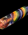 "Twisted Rainbow" Fumed Glass Chillum