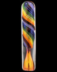 "Twisted Rainbow" Fumed Glass Chillum