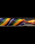 "Twisted Rainbow" Fumed Glass Chillum