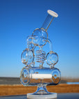 12.5" Recycler Style Inline Perc Water Pipe w/ Spring Body