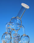 Approx. 11" Spiral Mushroom Recycler Water Pipe w/ Circ Perc