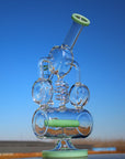 12.5" Recycler Style Inline Perc Water Pipe w/ Spring Body