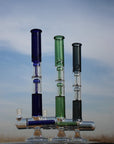 18" Inline and Dual Arm Percolated Glass Water Pipe