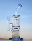 10.6" Glass Straight Water Pipe w/ Dual Arm Percolators