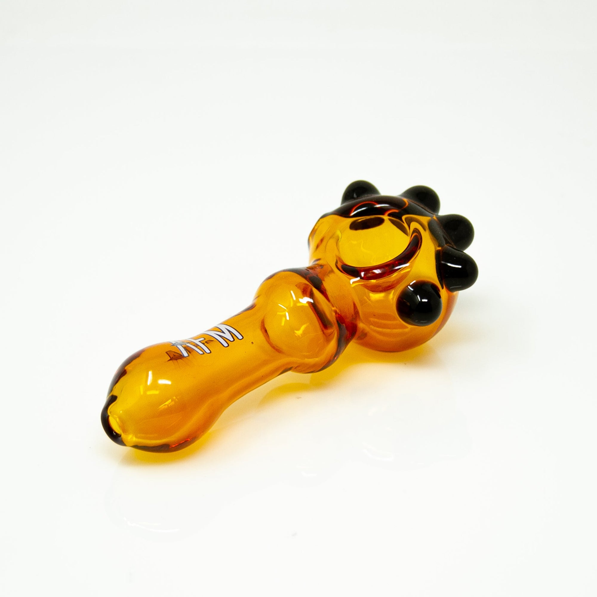 4" AFM Spikey Colored Borosilicate Glass Hand Pipe