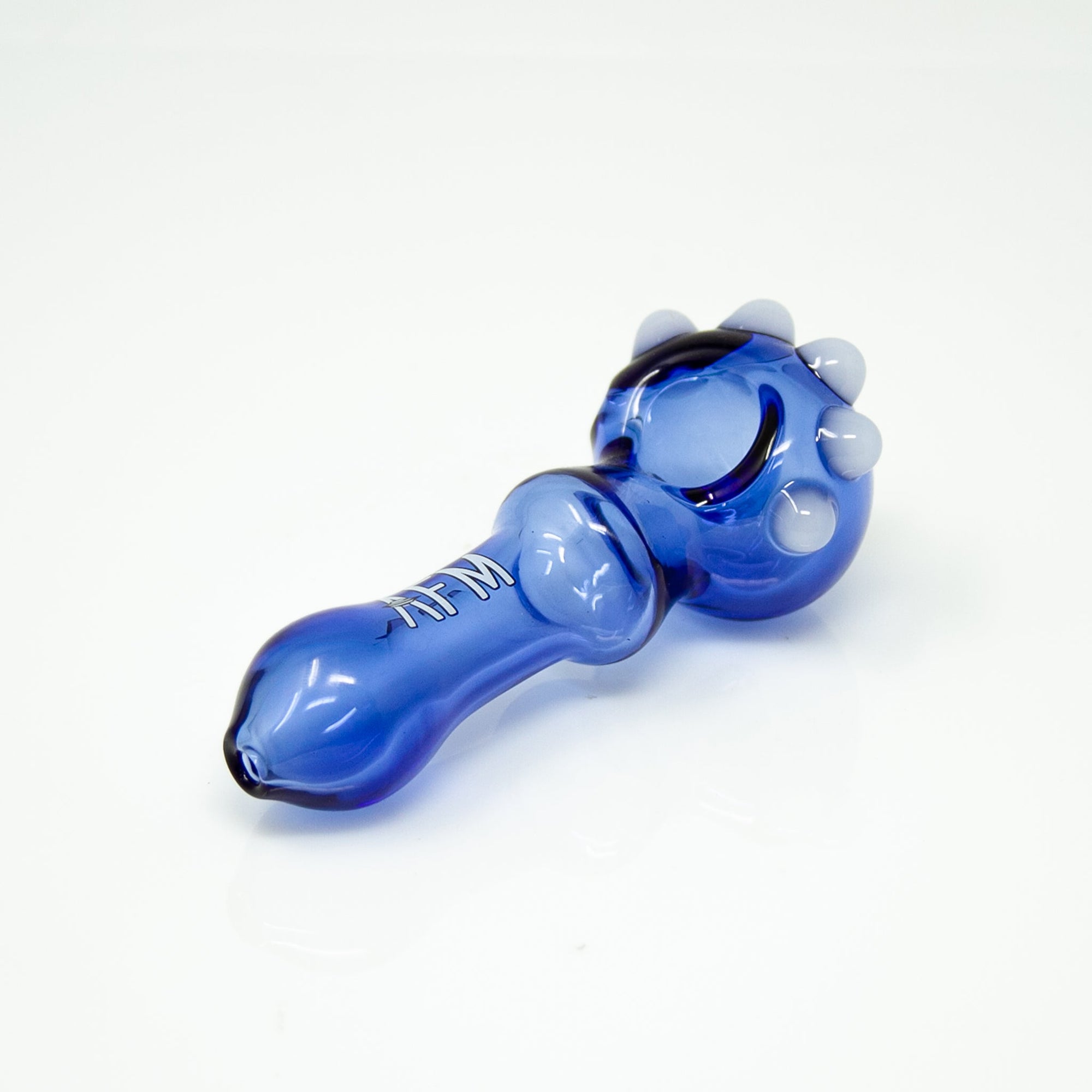 4" AFM Spikey Colored Borosilicate Glass Hand Pipe