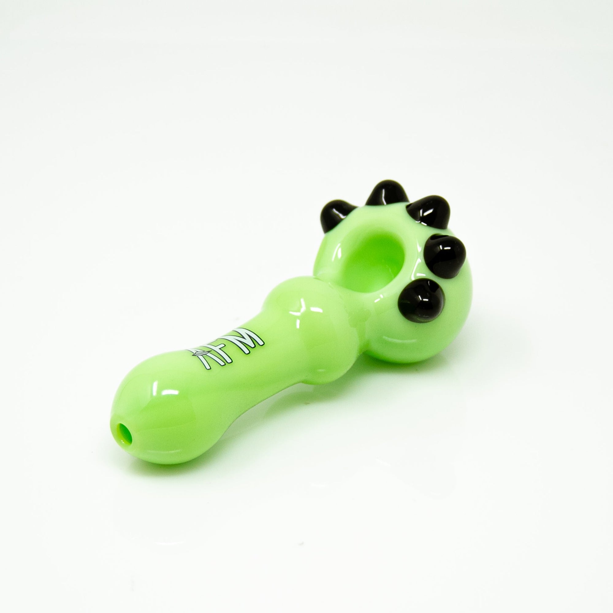 4" AFM Spikey Colored Borosilicate Glass Hand Pipe