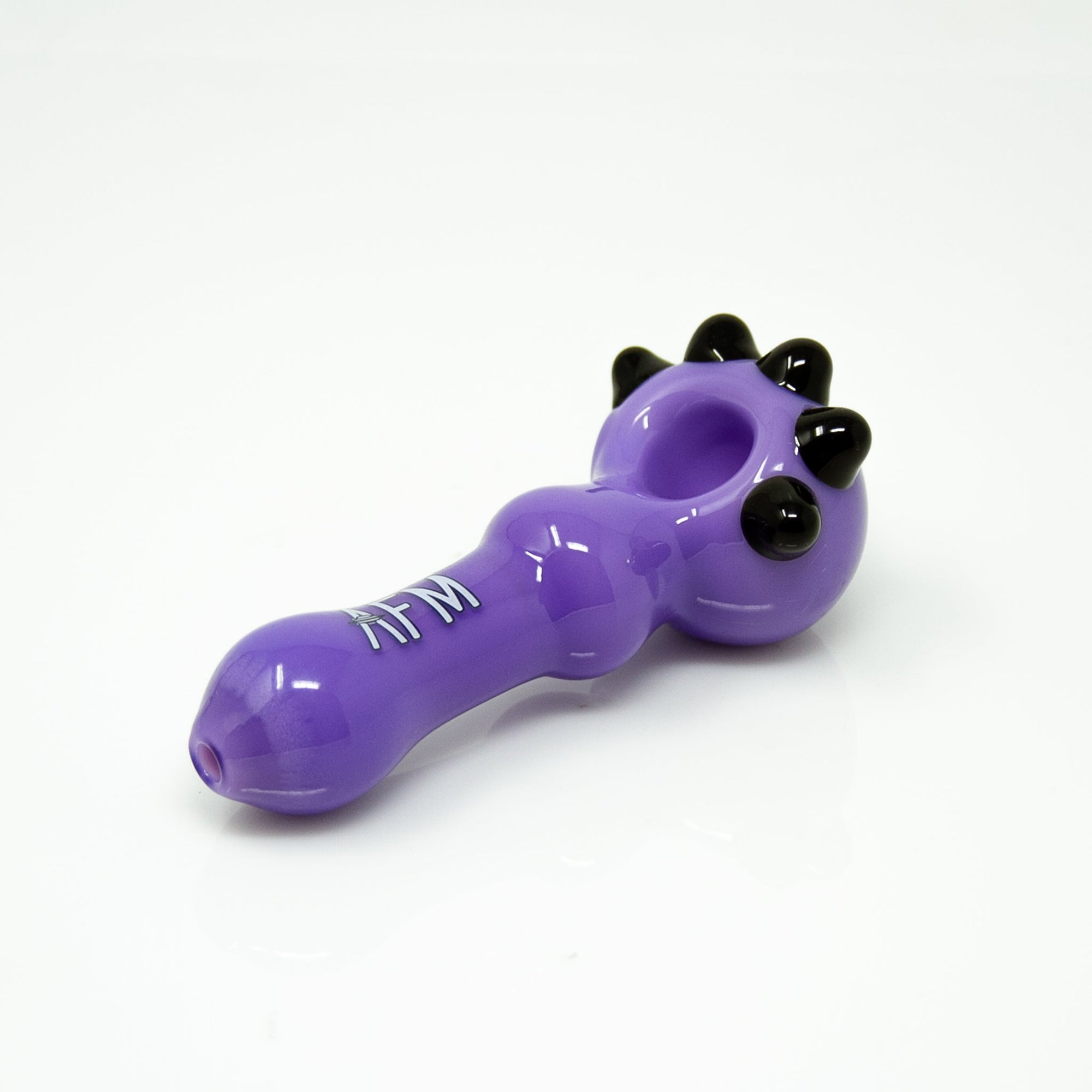 4" AFM Spikey Colored Borosilicate Glass Hand Pipe
