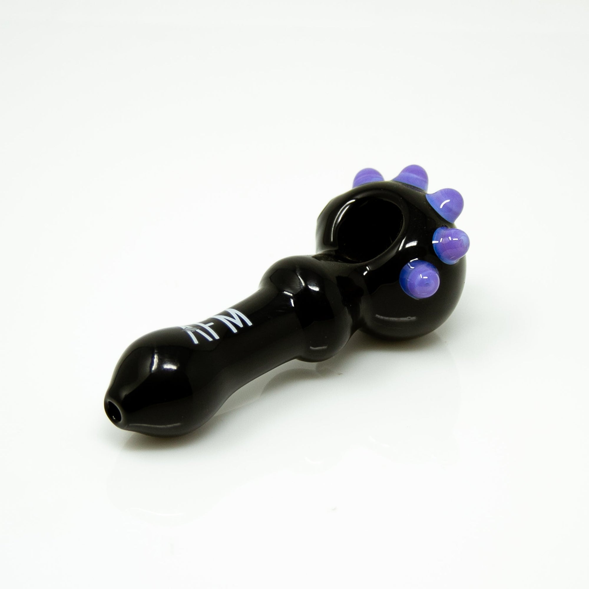 4" AFM Spikey Colored Borosilicate Glass Hand Pipe