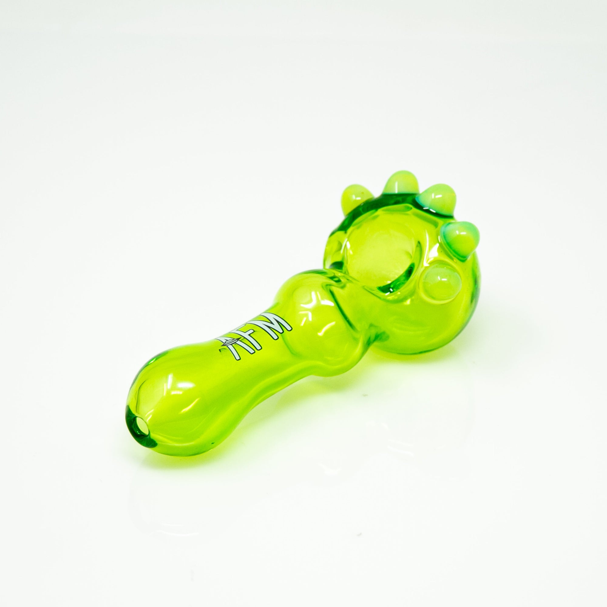 4" AFM Spikey Colored Borosilicate Glass Hand Pipe