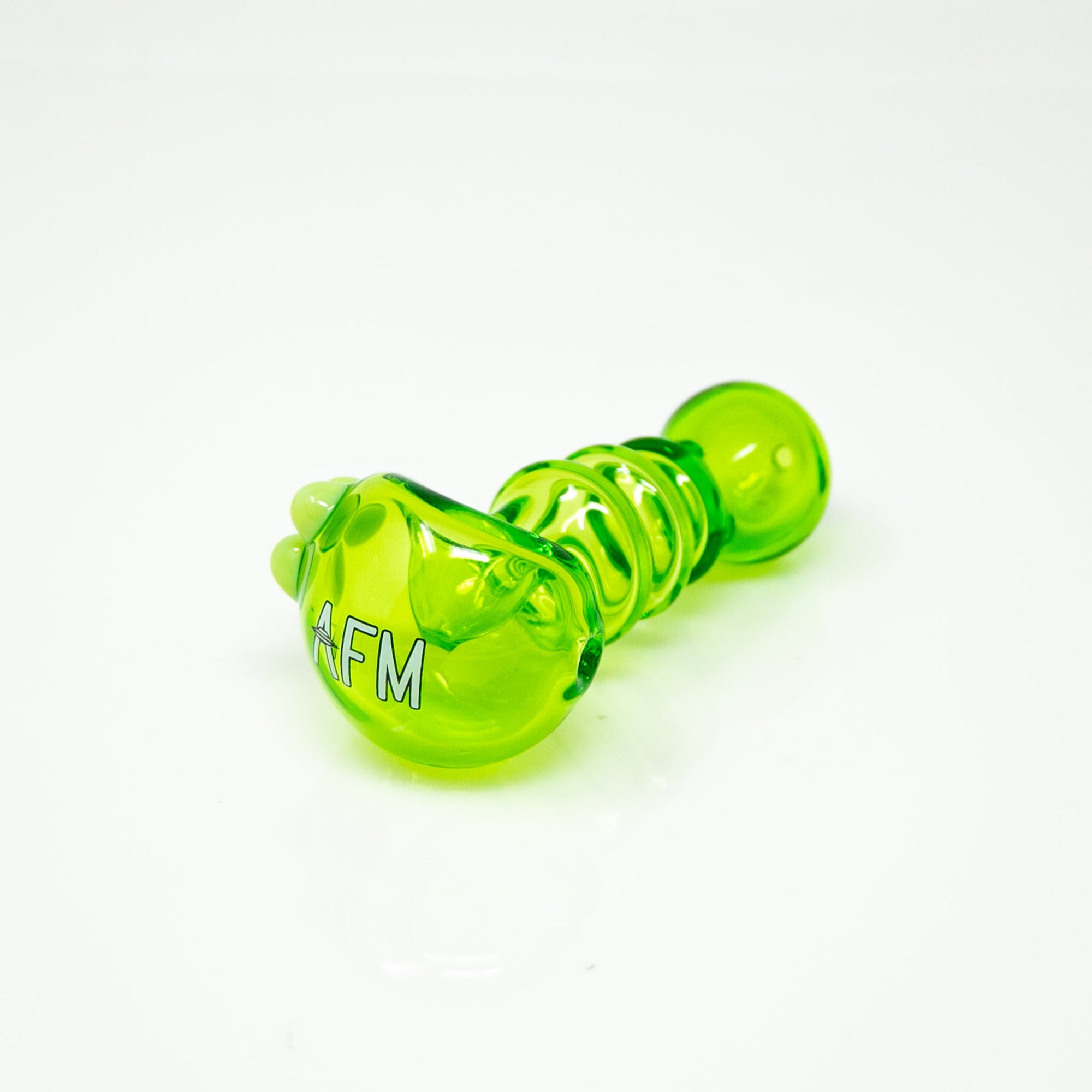 4" AFM Three Point Colored Borosilicate Glass Hand Pipe