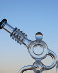 Approx. 11.5" Recycler Style Water Pipe w/ Dual Percs