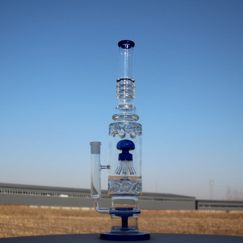 19.5" Jellyfish Sprinkler &amp; Matrix Perc Glass Water Pipe