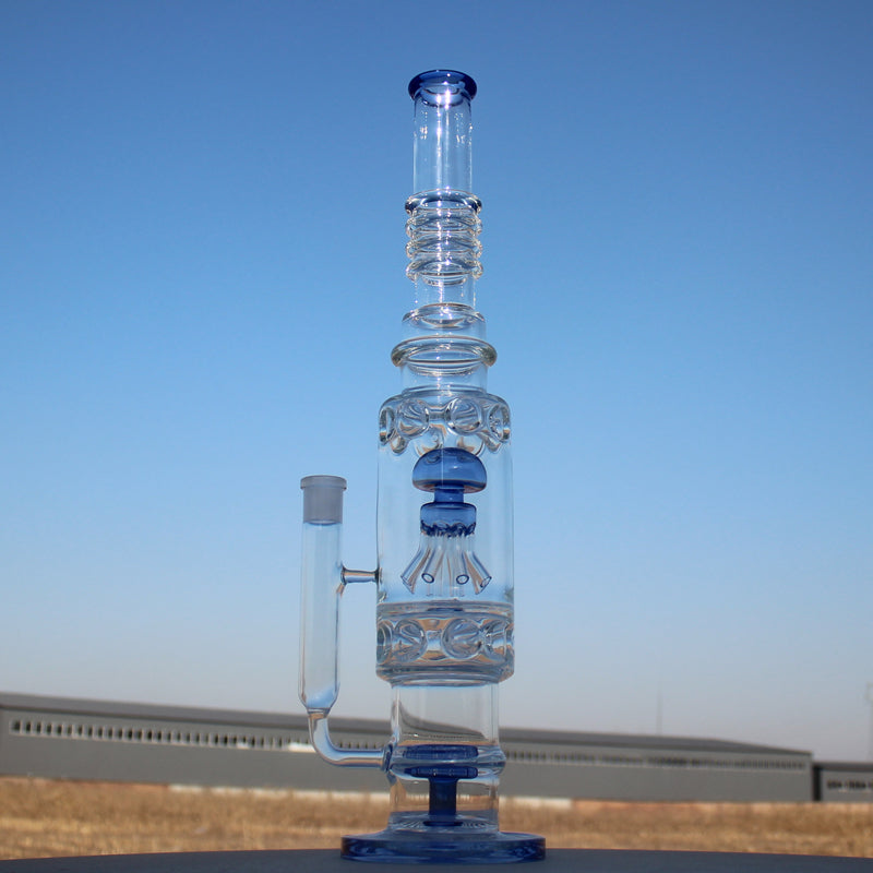 19.5" Jellyfish Sprinkler &amp; Matrix Perc Glass Water Pipe