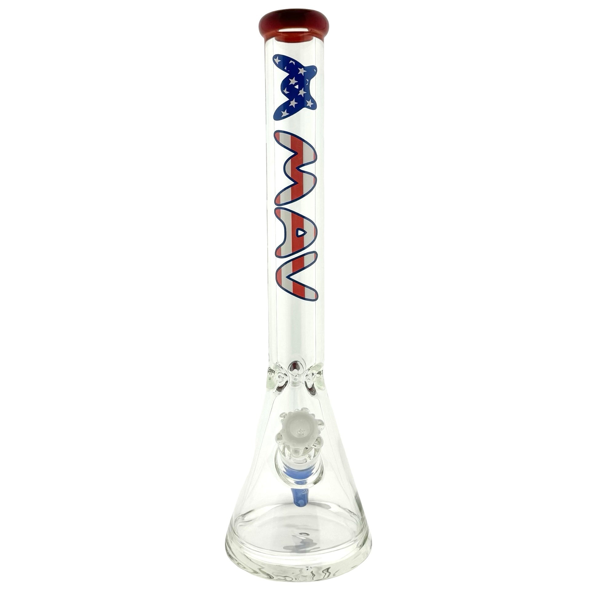 America! 18" 9mm thick beaker red lip USA 250 year limited celebration edition