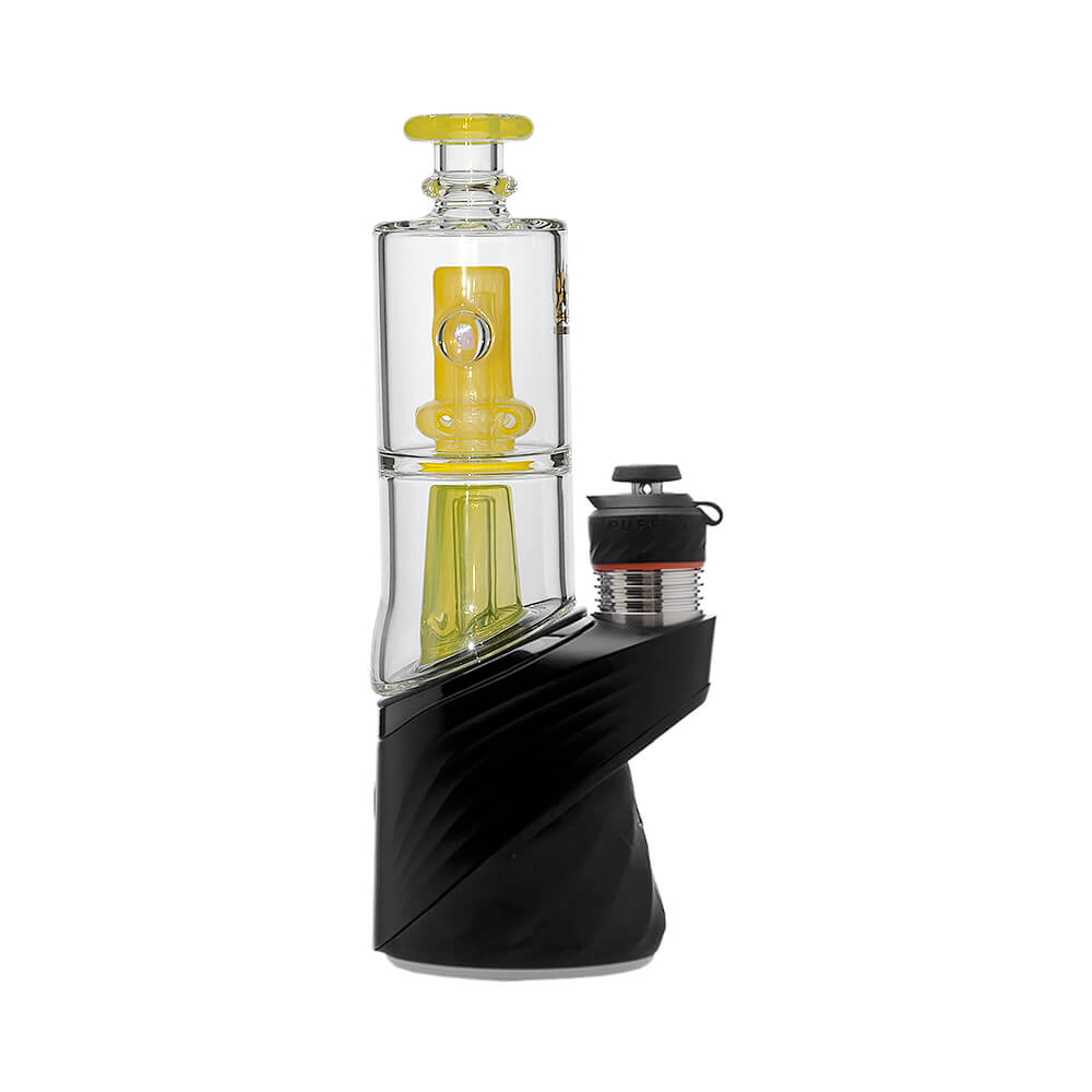 Double Perc Puffco Peak OG &amp; Pro Glass Attachment Encased W/ Opal | Calibear