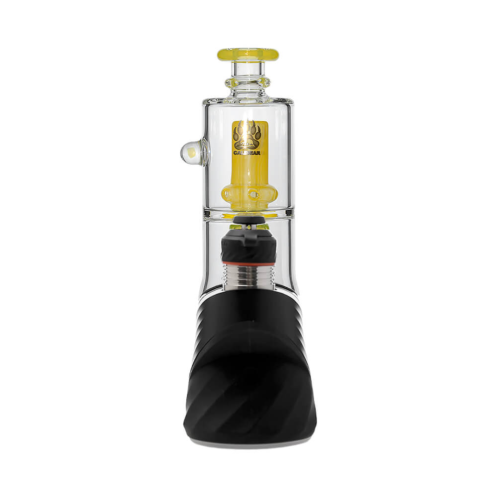 Double Perc Puffco Peak OG &amp; Pro Glass Attachment Encased W/ Opal | Calibear
