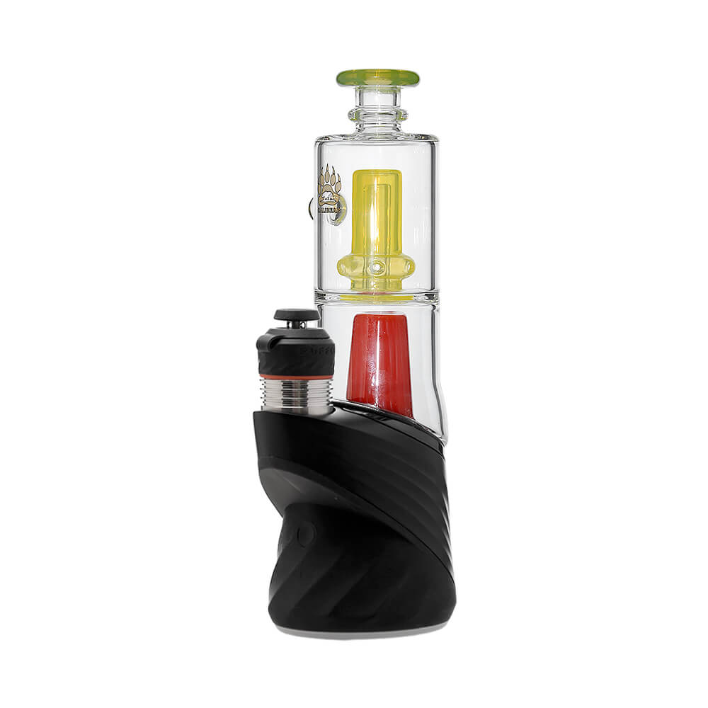 Double Perc Puffco Peak OG &amp; Pro Glass Attachment Encased W/ Opal | Calibear
