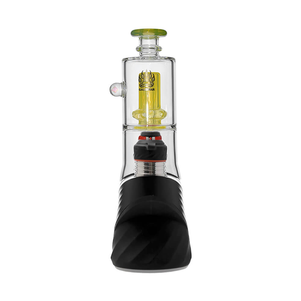 Double Perc Puffco Peak OG &amp; Pro Glass Attachment Encased W/ Opal | Calibear
