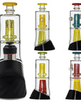 Double Perc Puffco Peak OG & Pro Glass Attachment Encased W/ Opal | Calibear