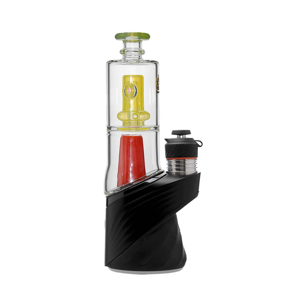 Double Perc Puffco Peak OG &amp; Pro Glass Attachment Encased W/ Opal | Calibear