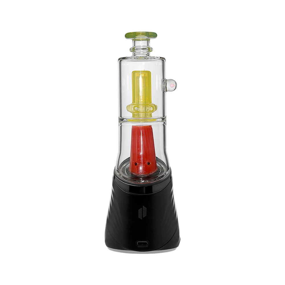 Double Perc Puffco Peak OG &amp; Pro Glass Attachment Encased W/ Opal | Calibear