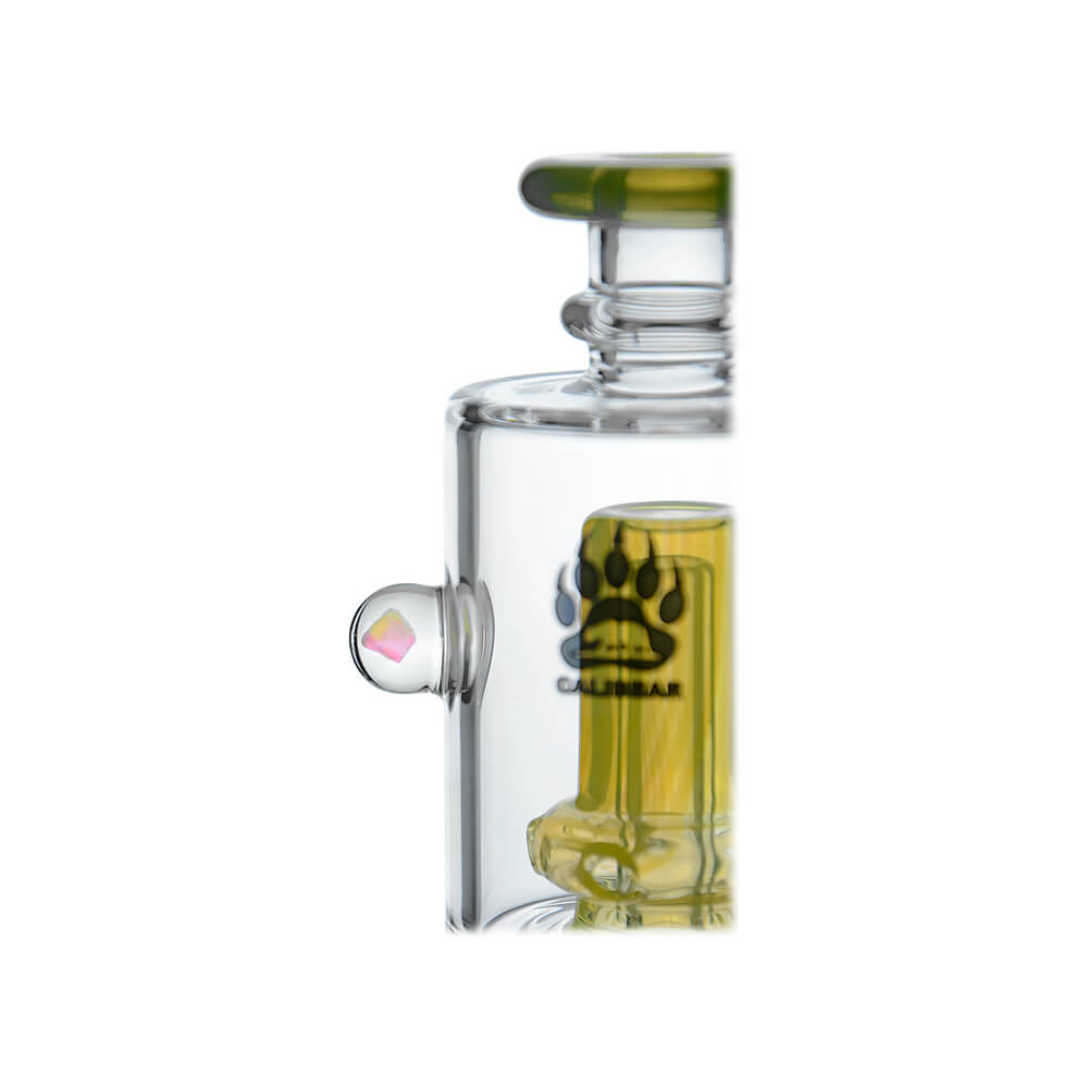 Double Perc Puffco Peak OG &amp; Pro Glass Attachment Encased W/ Opal | Calibear