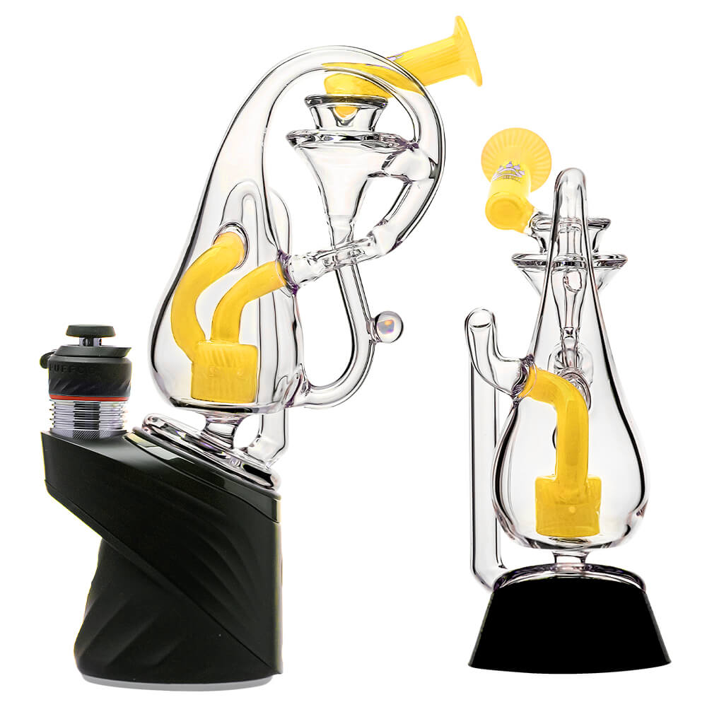KLEIN DROP BOTTLE PUFFCO PEAK OG&amp;PRO GLASS ATTACHMENT WITH ENCASED OPAL