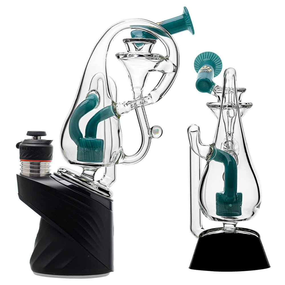 KLEIN DROP BOTTLE PUFFCO PEAK OG&amp;PRO GLASS ATTACHMENT WITH ENCASED OPAL