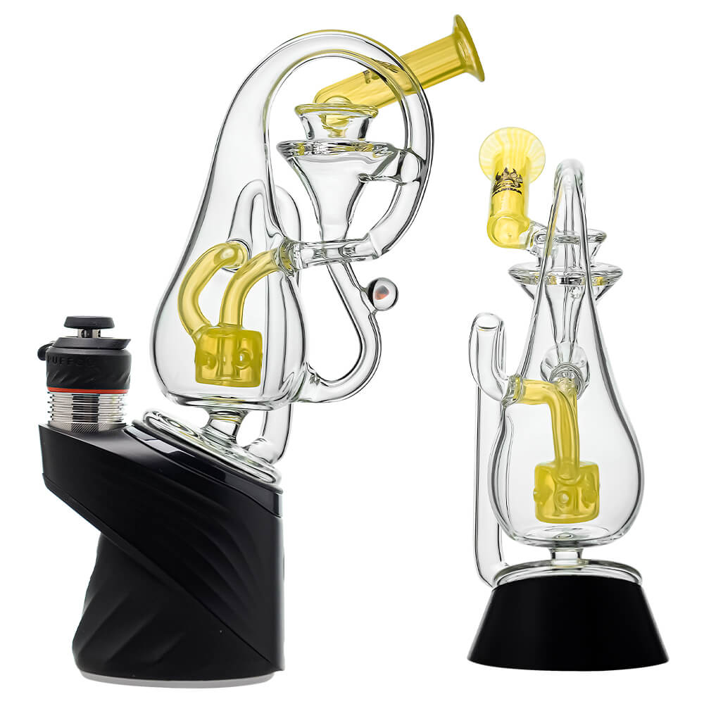 KLEIN DROP BOTTLE PUFFCO PEAK OG&amp;PRO GLASS ATTACHMENT WITH ENCASED OPAL