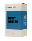 Human Grade Stubby Klein Glass Recycler Rig Water Pipe