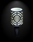 Telekinetic Dark Blue and Silver Frit Bowl