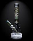 Shadow Art 4" Smoke and Silver Frit Long Bowl
