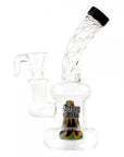 Thug Life | 6" Bubbler Shaped Rasta Water Pipe
