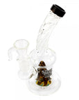 Thug Life | 6" Bubbler Shaped Rasta Water Pipe