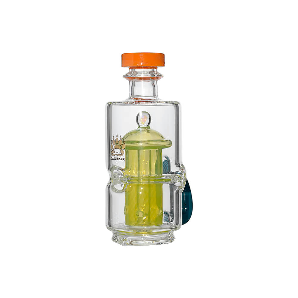 Mini French Press Recycler Rig Glass Attachment for Puffco Peak OG &amp; Pro | Calibear