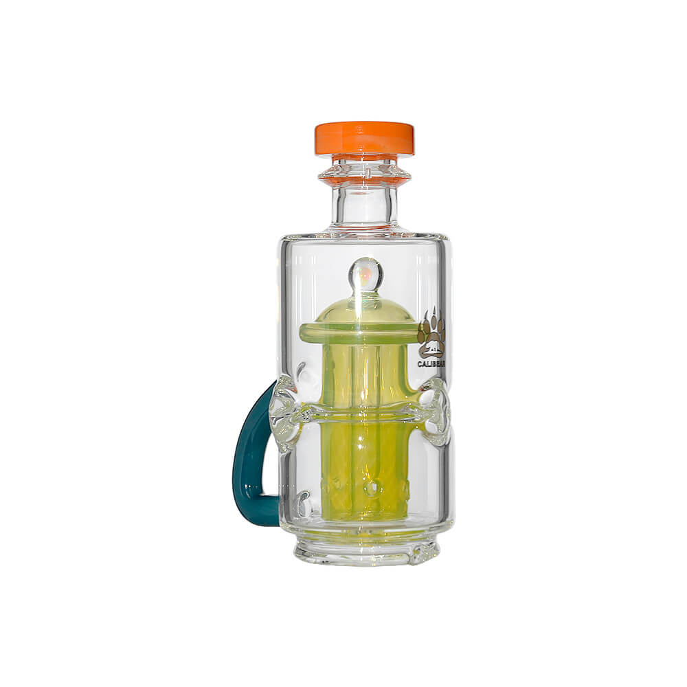 Mini French Press Recycler Rig Glass Attachment for Puffco Peak OG &amp; Pro | Calibear