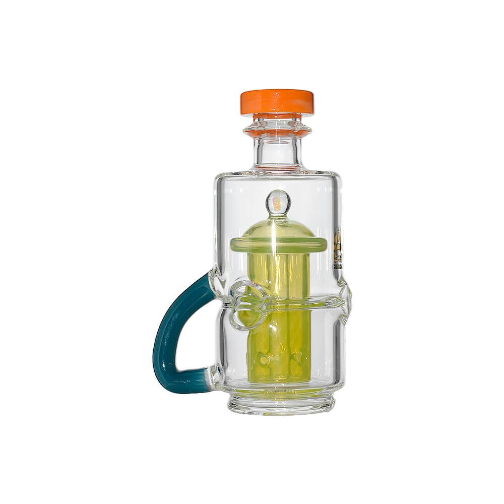 Mini French Press Recycler Rig Glass Attachment for Puffco Peak OG &amp; Pro | Calibear