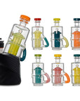 Mini French Press Recycler Rig Glass Attachment for Puffco Peak OG & Pro | Calibear