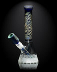 Telekinesis 11" Dark Blue Frit Beaker Bong