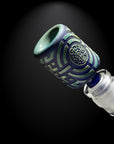 Telekinesis 11" Dark Blue Frit Beaker Bong