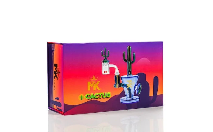 MK Glass Cactus Rig – Golden Goat Quartz