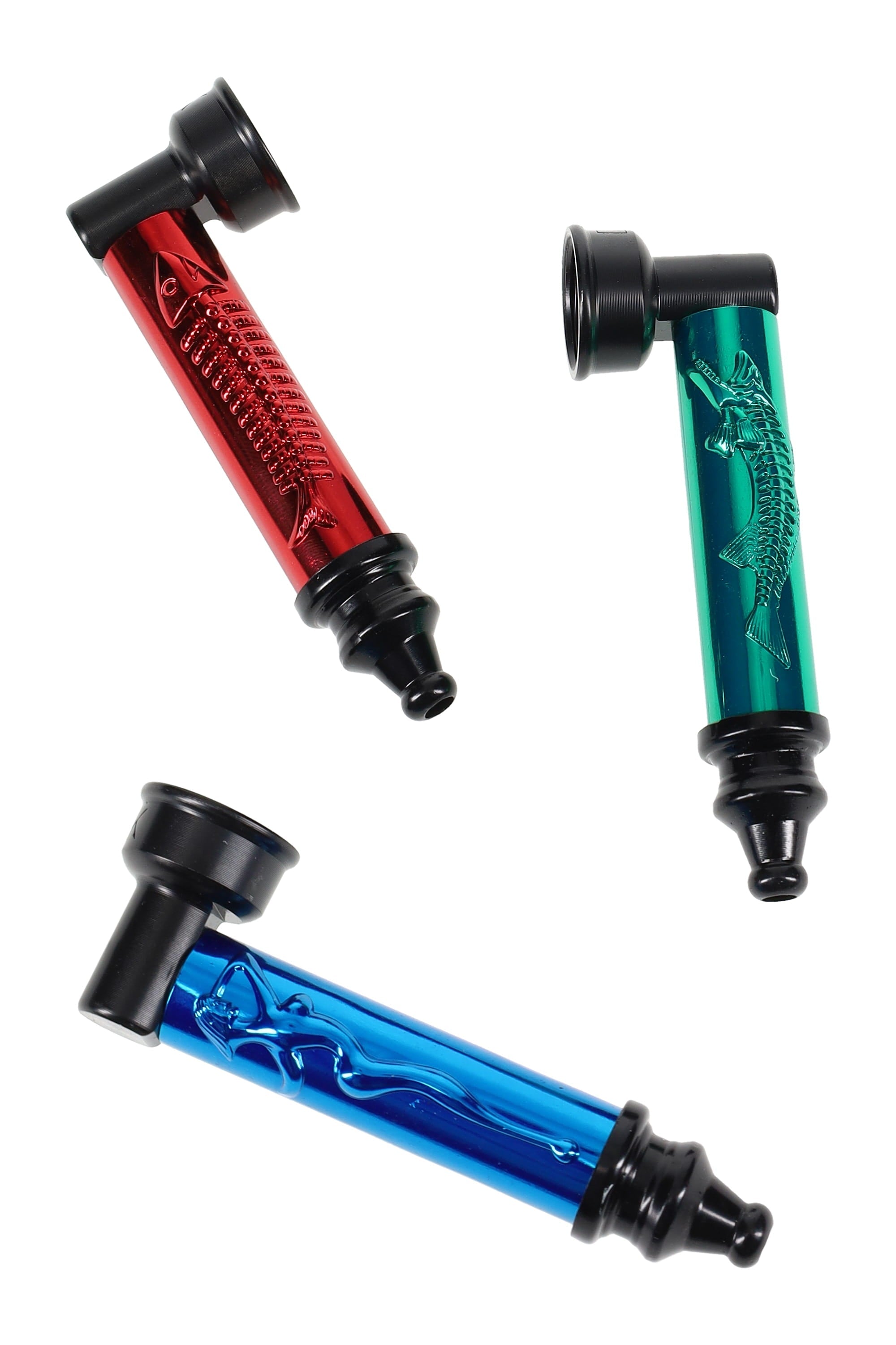 Metal Skeleton Hand Pipe “Bone Ranger” – 3″ – Gift Set with 5 Screens