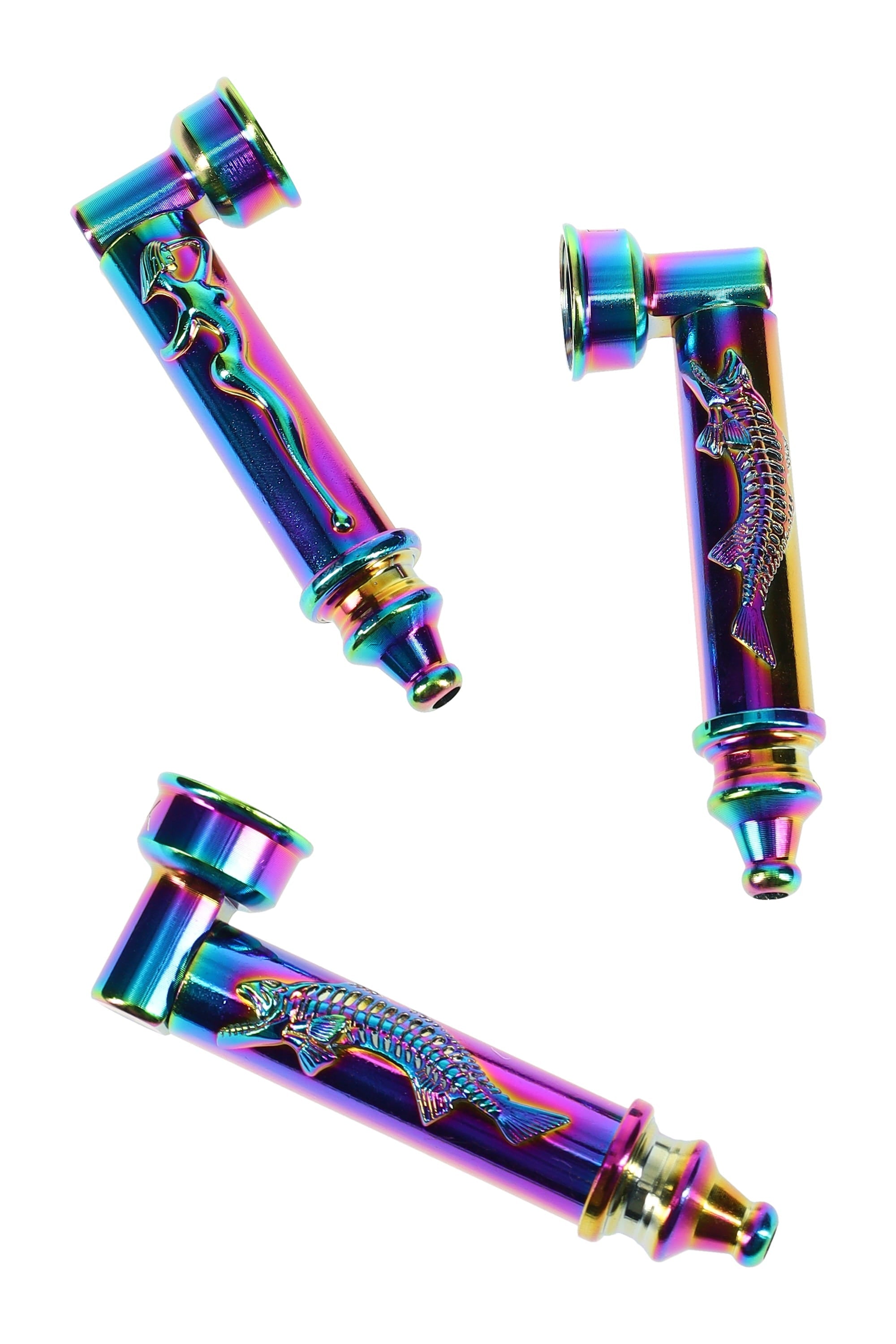 Metal Skeleton Hand Pipe “Bone Ranger” – 3″ – Gift Set with 5 Screens