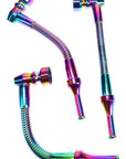 Rainbow Metallic Bendy Metal Hand Pipe Gift Set – 5 Screens – 5.25″