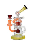 Calibear Multi-Chamber Recycler Dab Rig | 8" Borosilicate Glass Rig with Looping Recycler Pathways